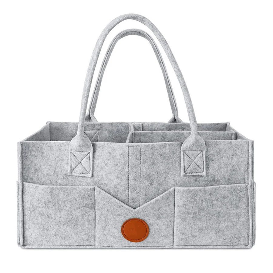 Baby Nursery Organizer - Children's Felt Diaper Storage Bag Baby