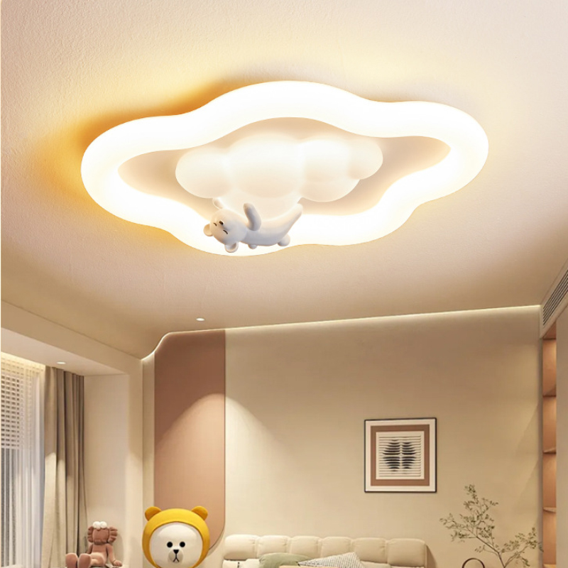 Baby Nursery Knobs - French Creamy Cloud Ceiling Lights Children's