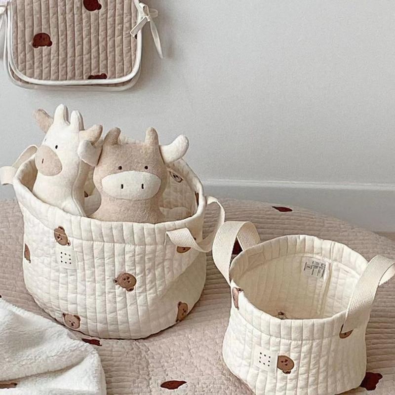 Closet Organizer Baby - Cute Bear Embroidery Diaper Bag Nappy
