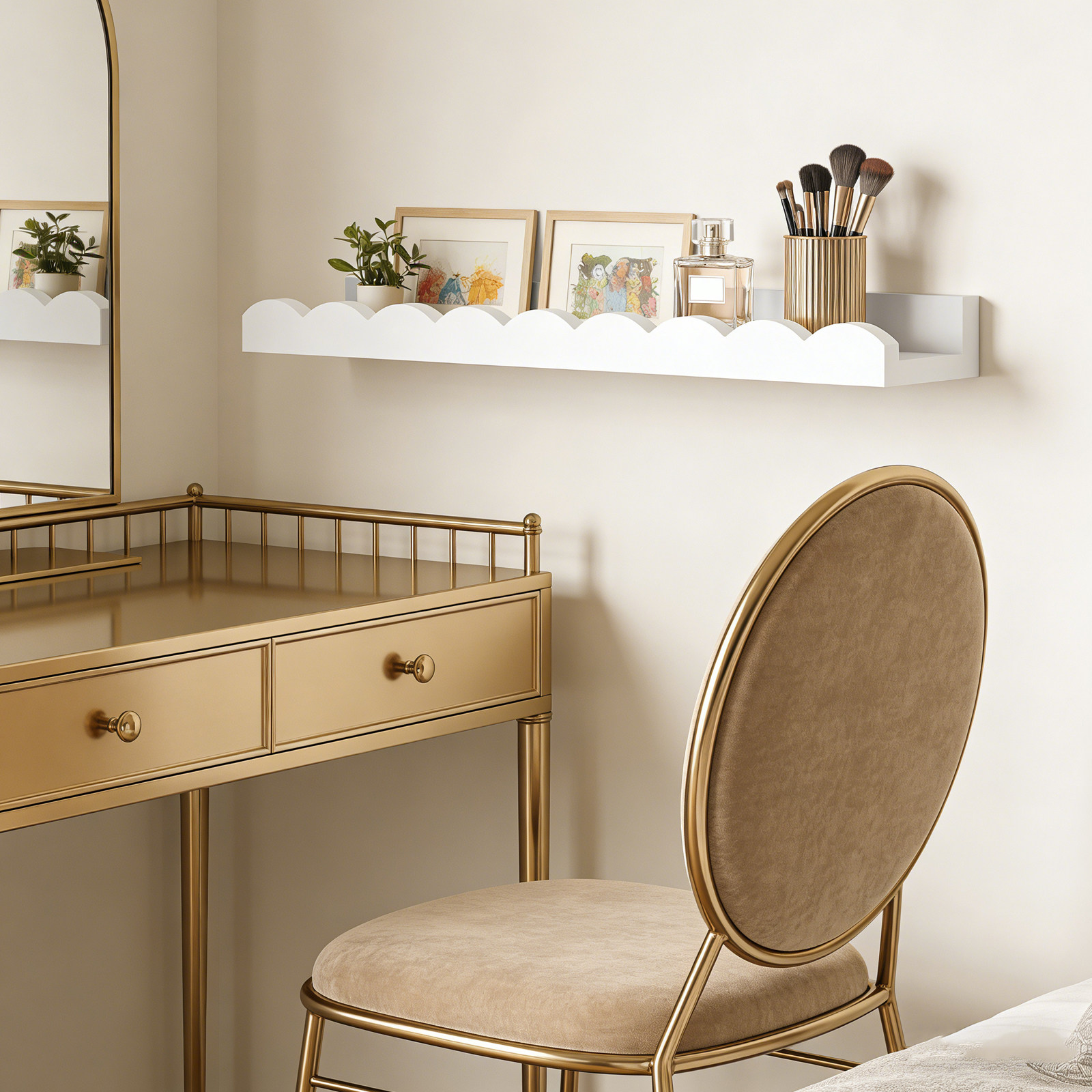 2Pcs Natural Solid Wood Nurser - огляд і ціна Baby Nursery Floating Shelves