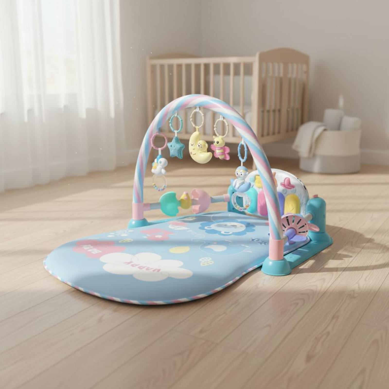 Baby Playpen with Piano Music  - огляд і ціна Baby Nursery Bed