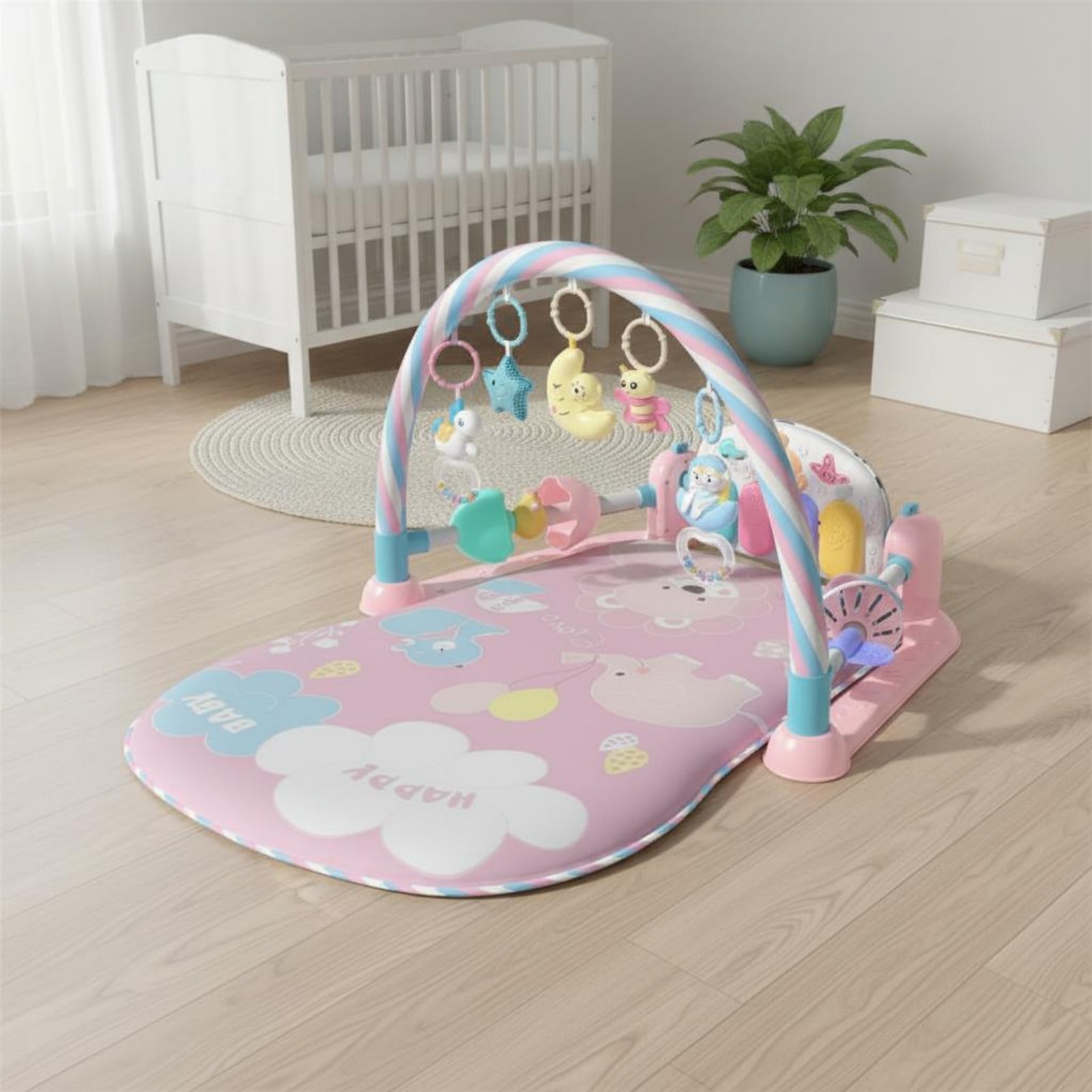 Baby Playpen with Piano Music  - огляд і ціна Baby Nursery Bed