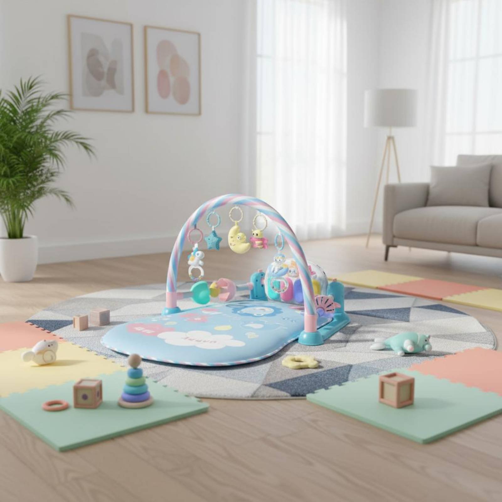 Baby Playpen with Piano Music  - огляд і ціна Baby Nursery Bed