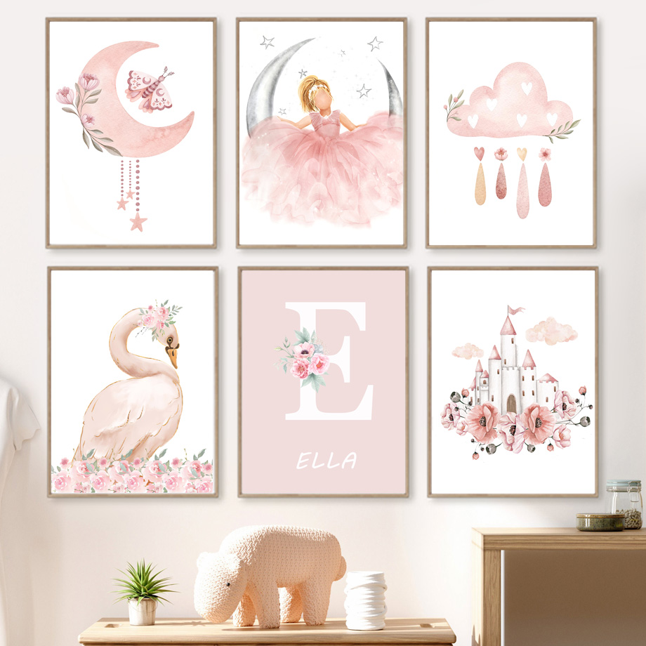 Pink Angel Girl Sun Moon Cloud - огляд і ціна Animals Baby Nursery