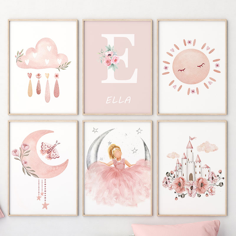 Pink Angel Girl Sun Moon Cloud - огляд і ціна Animals Baby Nursery