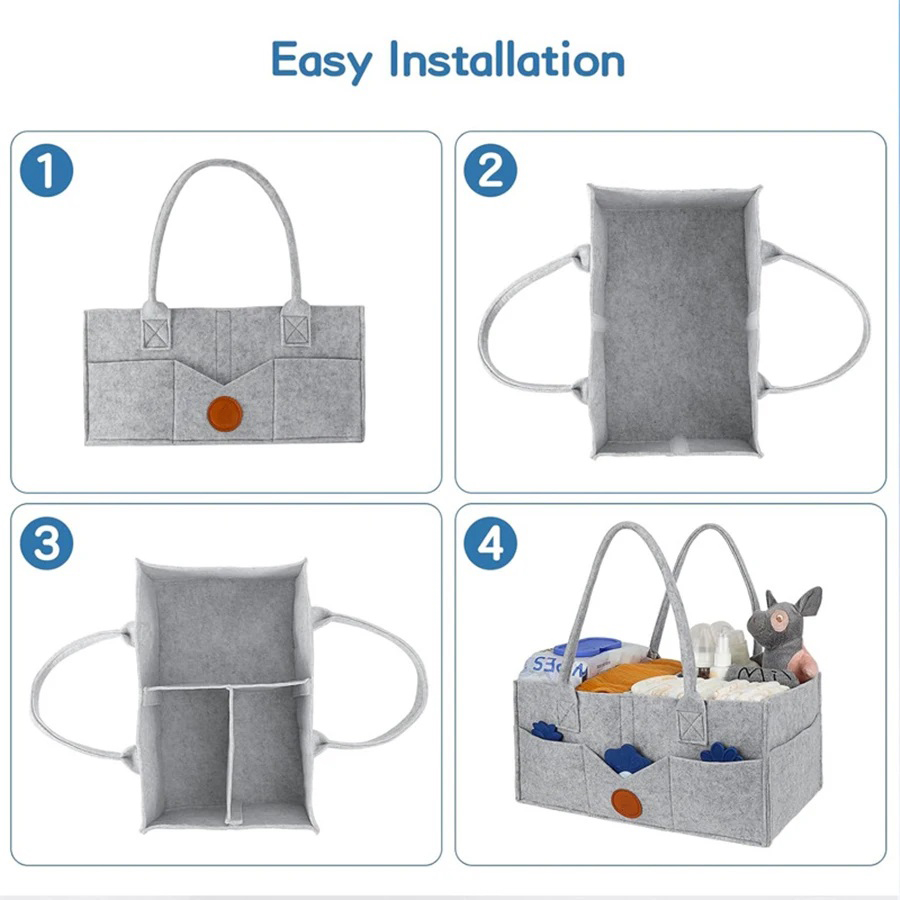 Children's Felt Diaper Storage - огляд і ціна Baby Nursery Organizer