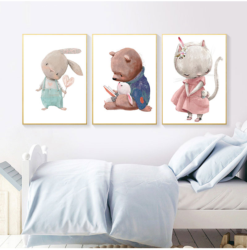 1PC frameless decorative art p - огляд і ціна Animals Baby Nursery