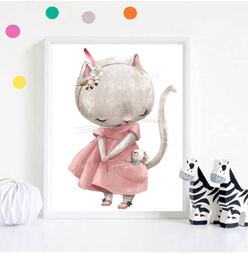 1PC frameless decorative art p - огляд і ціна Animals Baby Nursery