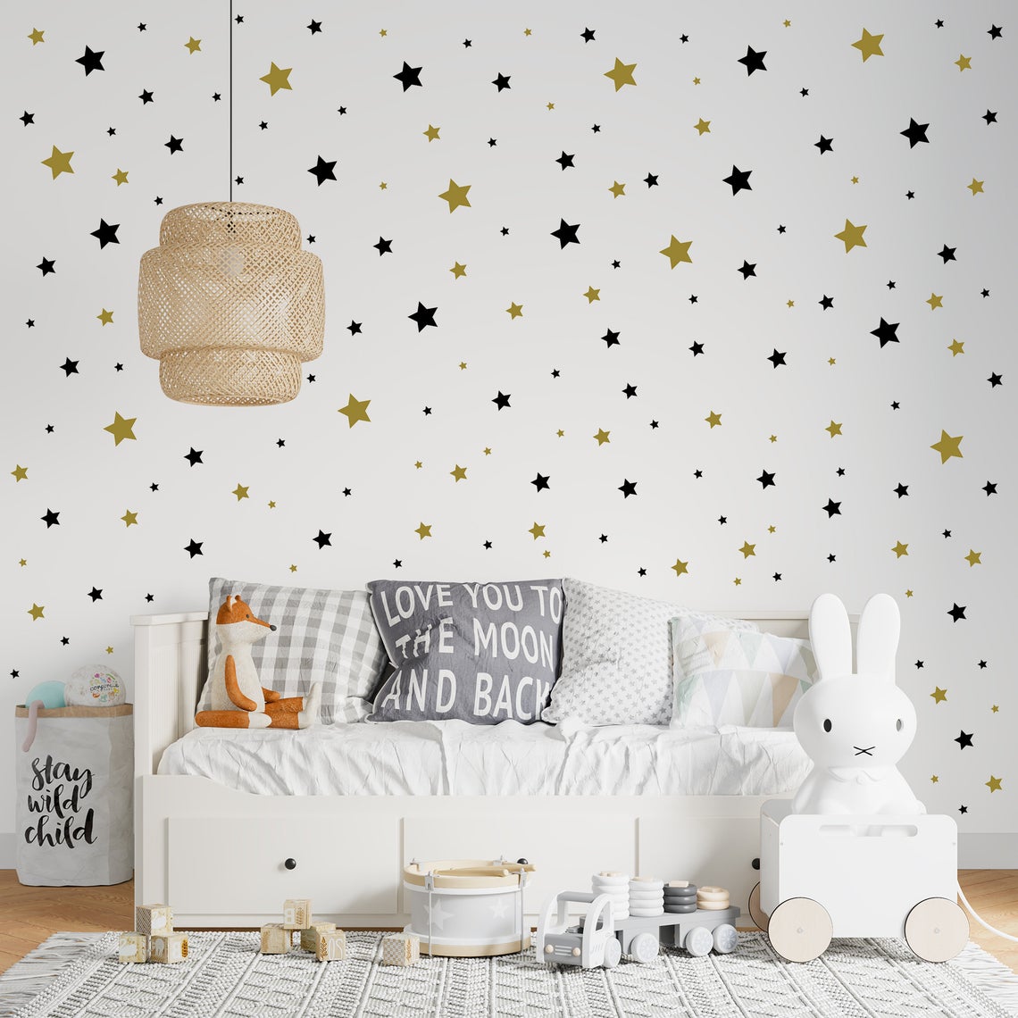 Cartoon 65Pcs Star Wall Sticke - огляд і ціна Baby Nursery Set Furniture