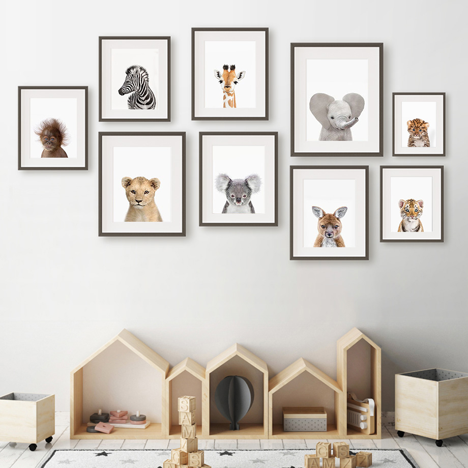 Baby Animal Nursery Wall Art P - огляд і ціна Baby Nursery Jungle