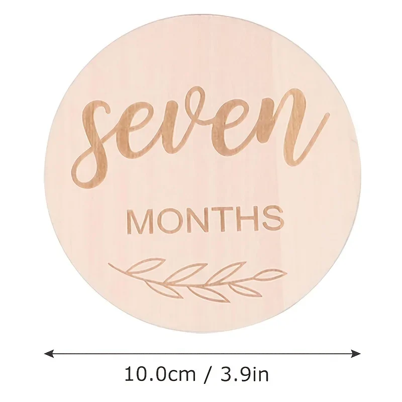 12pcs/set Wood Chip Month Souv - огляд і ціна Milestone Card Set