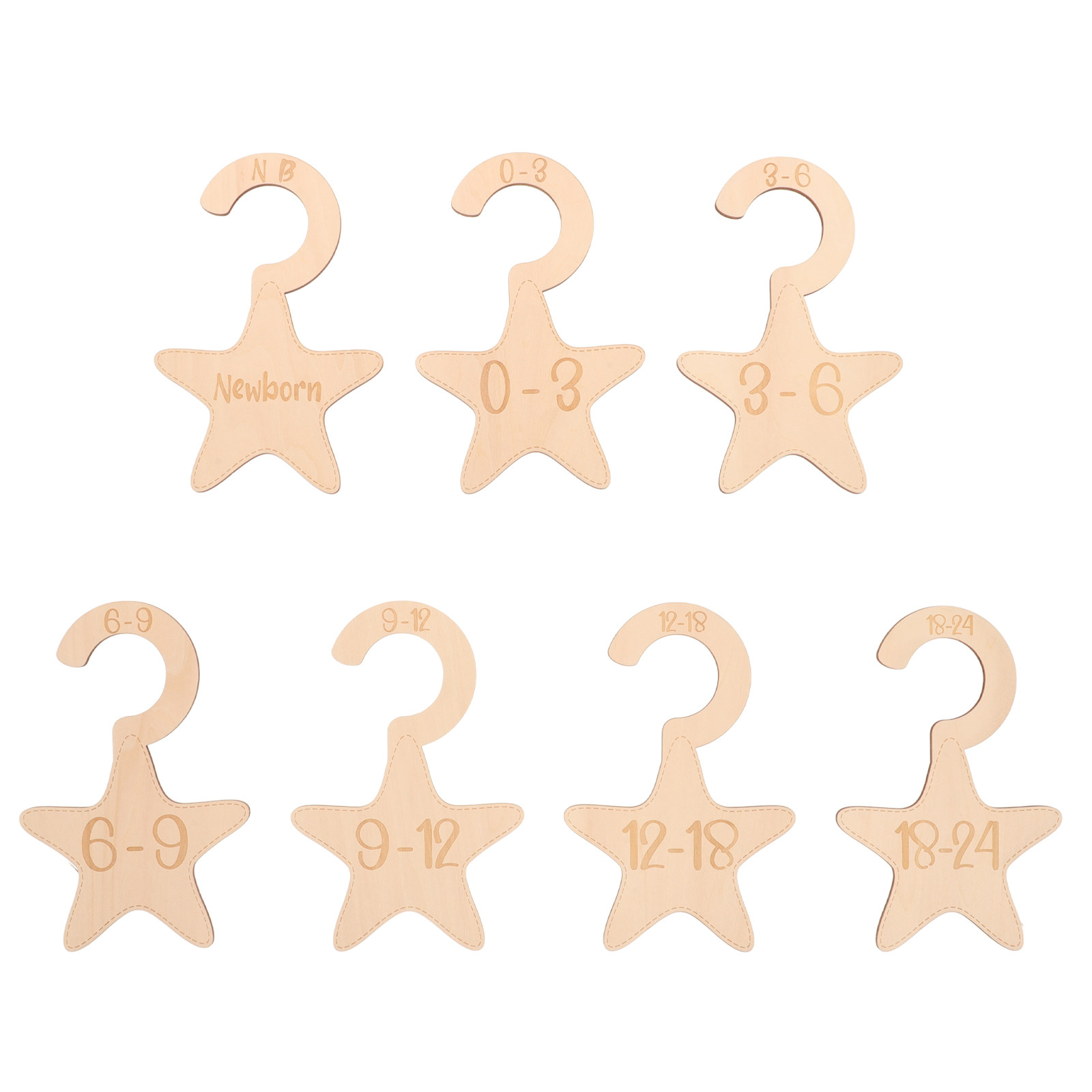 7Pcs Wooden Nursery Closet Div - огляд і ціна Closet Organizer Baby