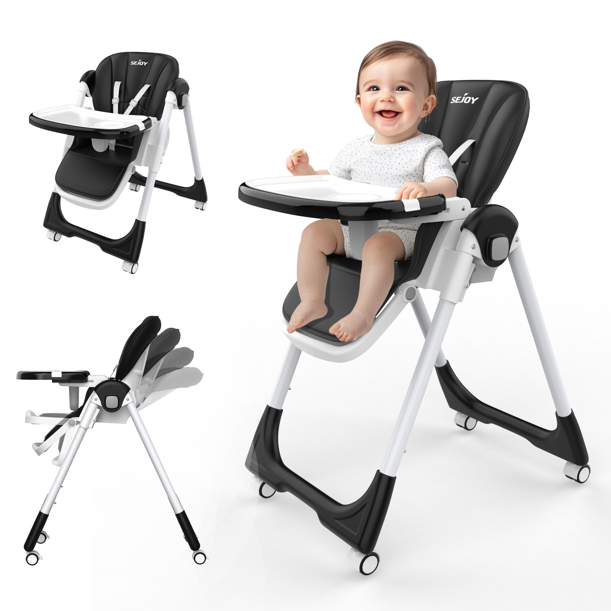 Sejoy Baby High Chair Adjustab - огляд і ціна Baby Nursery Bed