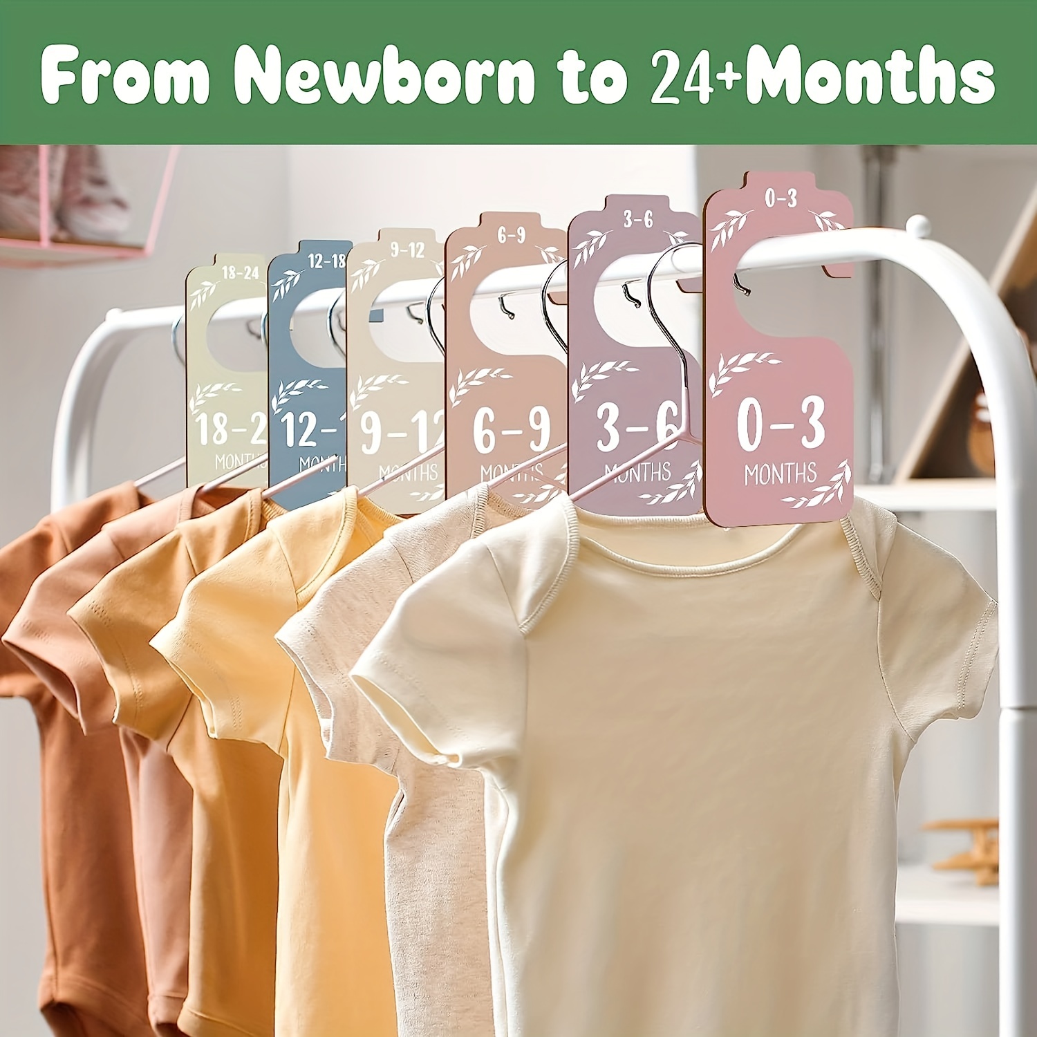 8pcs Wooden Baby Closet Divide - огляд і ціна Closet Organizer Baby
