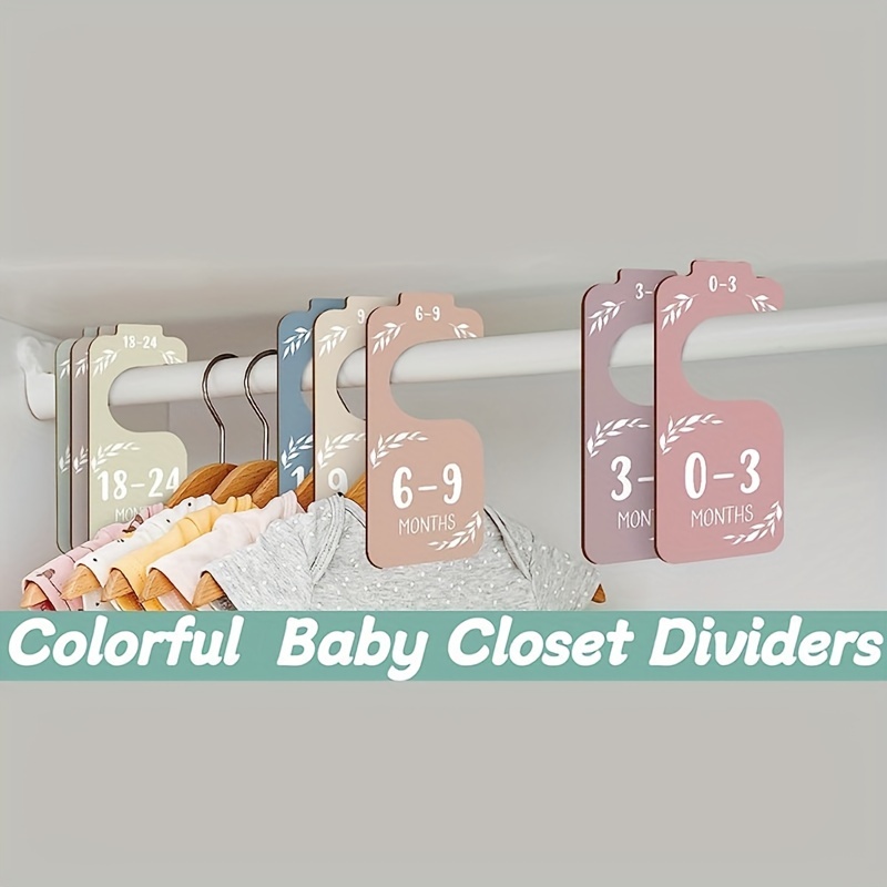 8pcs Wooden Baby Closet Divide - огляд і ціна Closet Organizer Baby