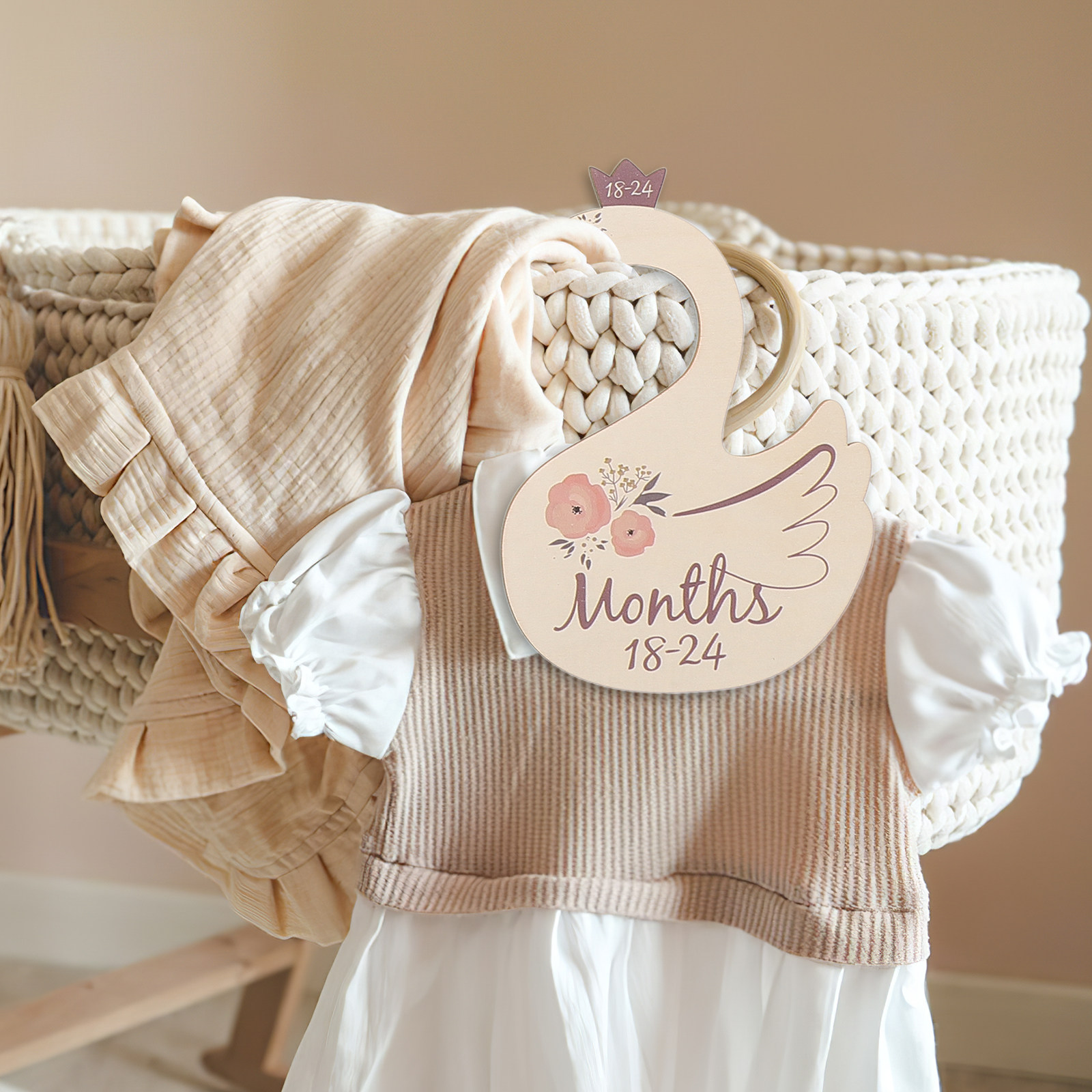 7Pcs Wooden Swan Closet Divide - огляд і ціна Closet Organizer Baby