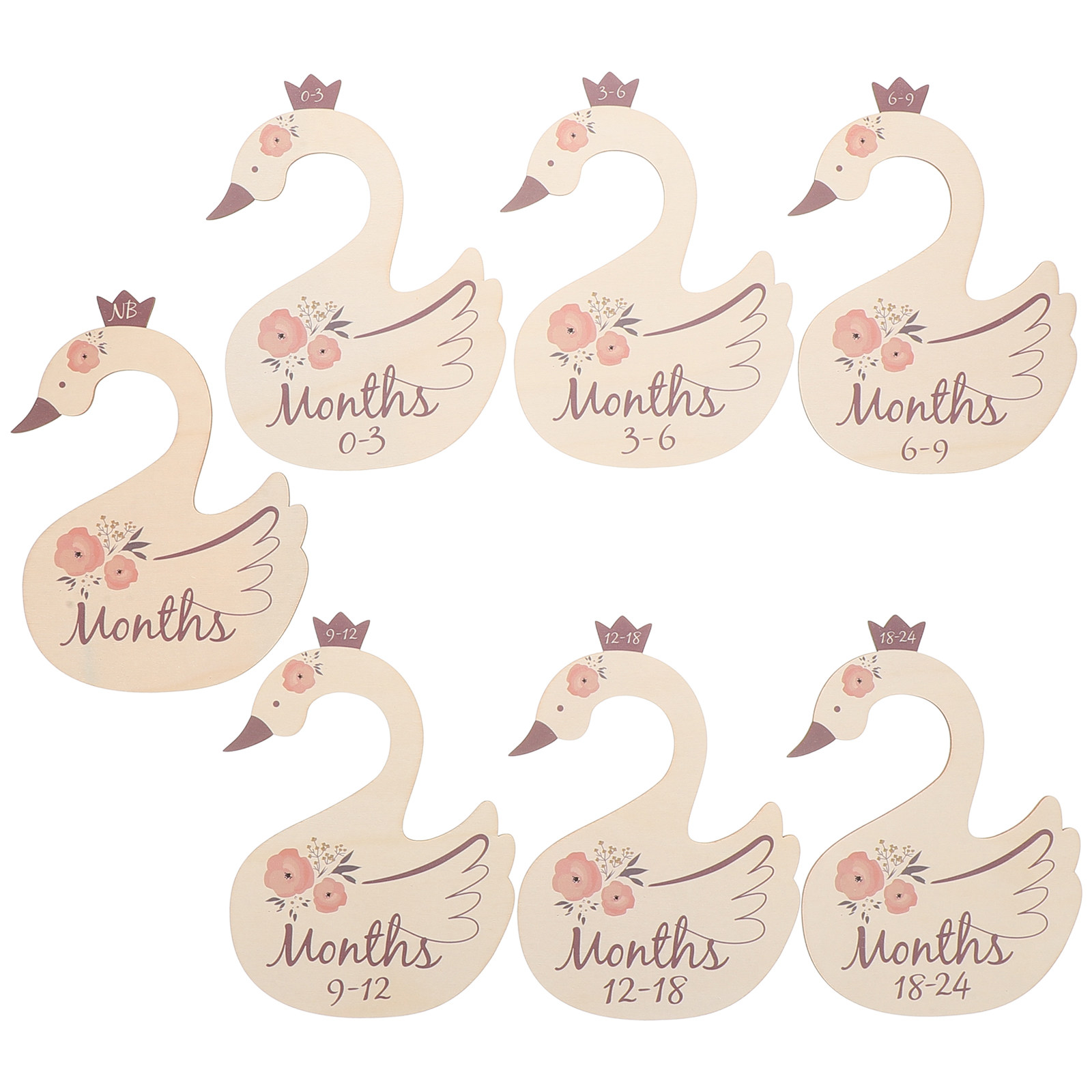 7Pcs Wooden Swan Closet Divide - огляд і ціна Closet Organizer Baby