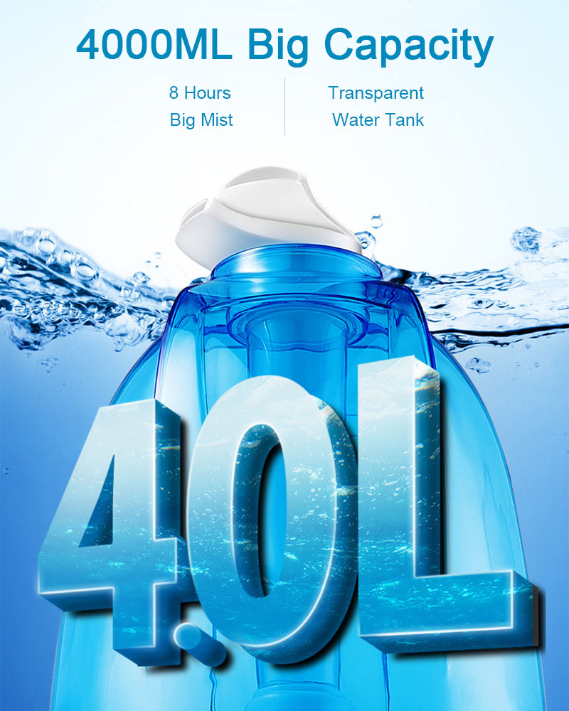 4000ML Home Air Humidifier Dua - огляд і ціна Baby Nursery Humidifier