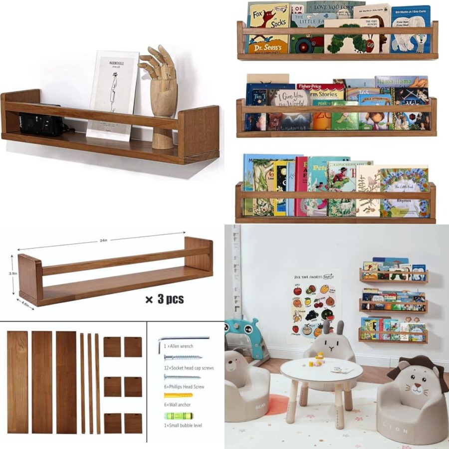 Nursery Shelves Floating Book  - огляд і ціна Baby Nursery Floating Shelves