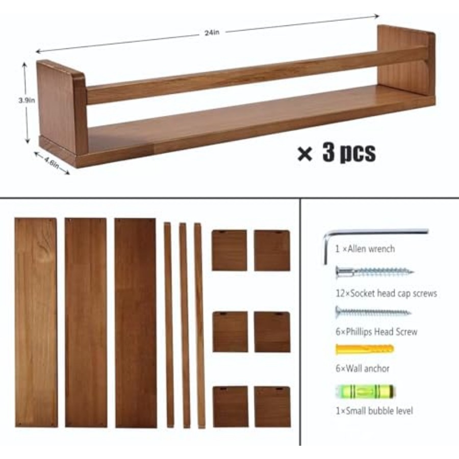 Nursery Shelves Floating Book  - огляд і ціна Baby Nursery Floating Shelves