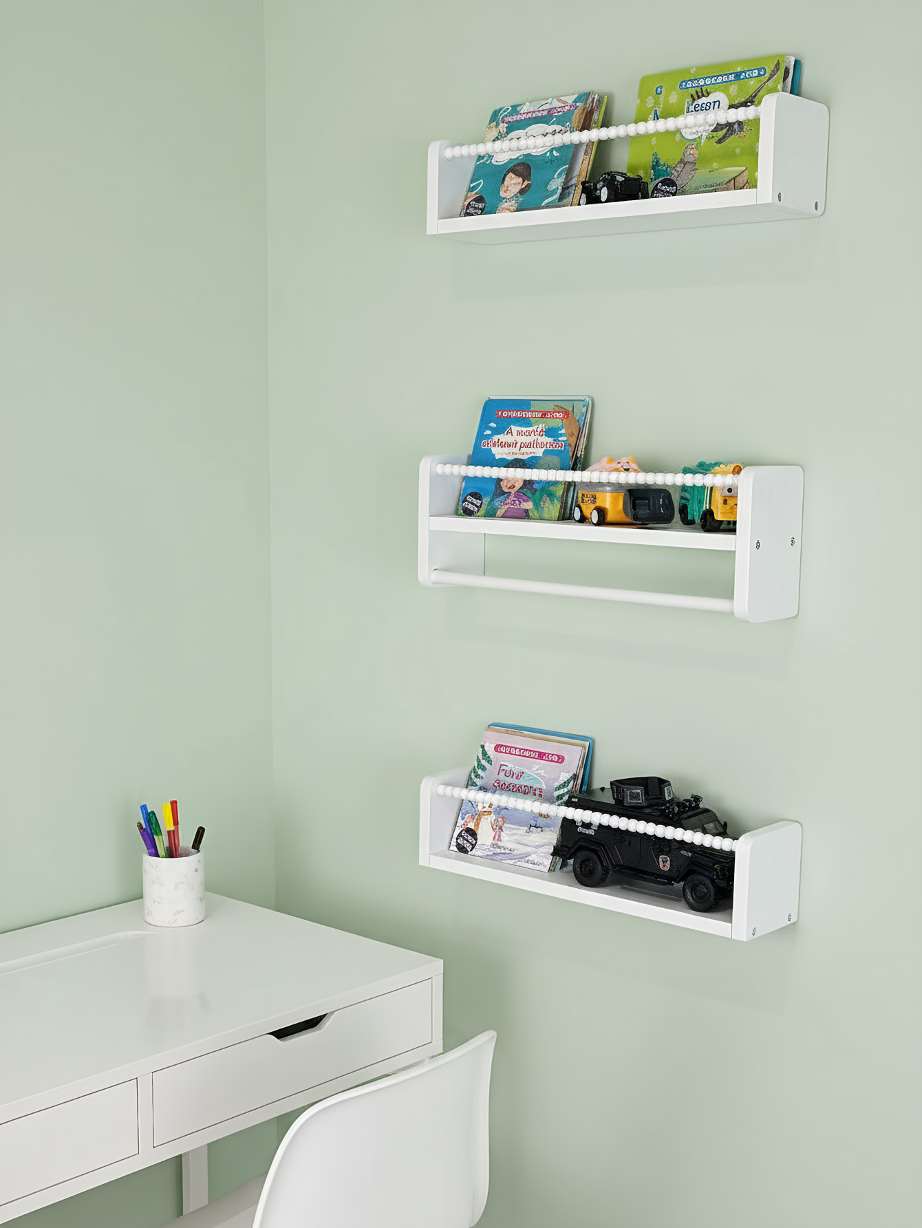 Nursery Book Shelves ,15.7 Inc - огляд і ціна Baby Nursery Floating Shelves