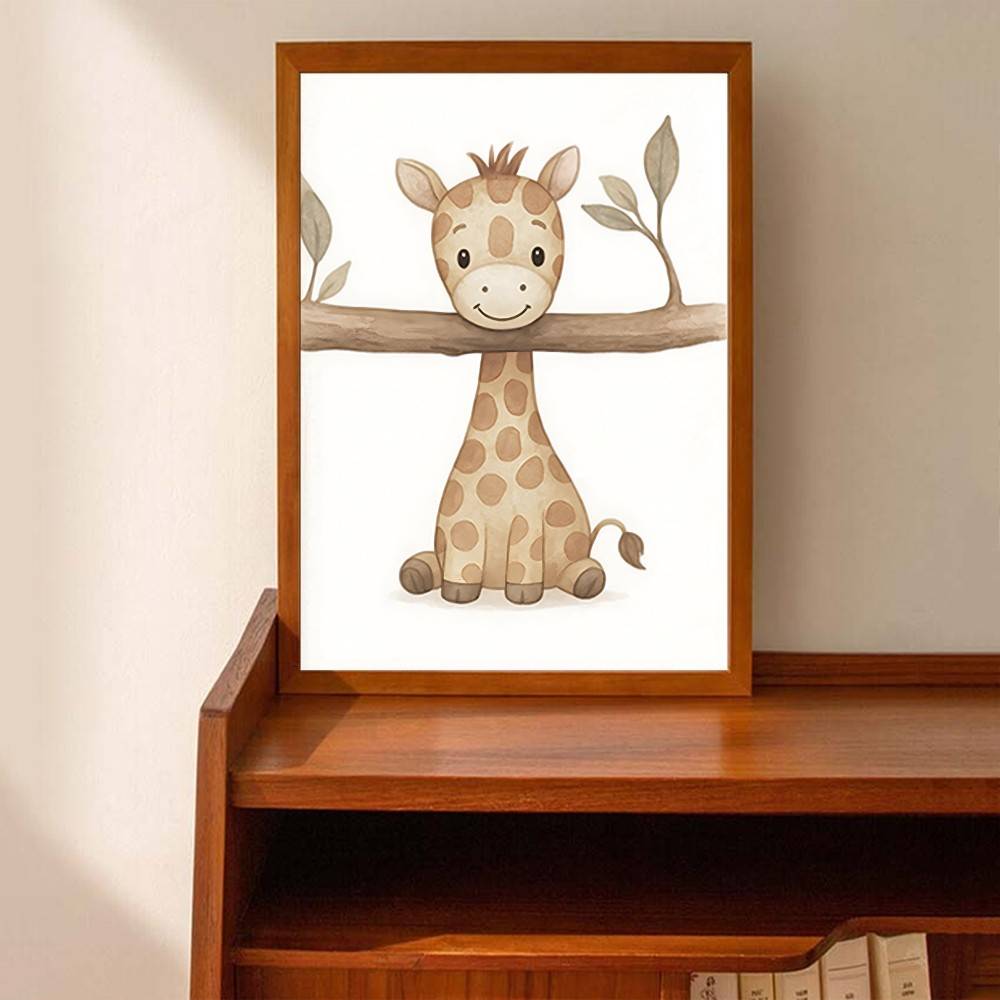 Neutral Boho Safari Baby Anima - огляд і ціна Baby Nursery Wallpaper Neutral