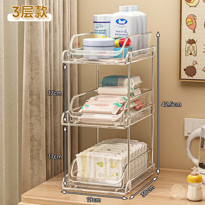 2 Tier Clear Multi-layer Baby  - огляд і ціна Baby Nursery Organizer