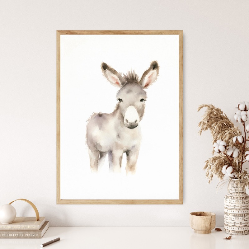 Watercolor Farm Animals Baby H - огляд і ціна Baby Nursery Images