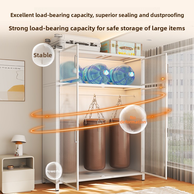 Steel Glass Wardrobe Closet Be - огляд і ціна Closet Organizer Baby