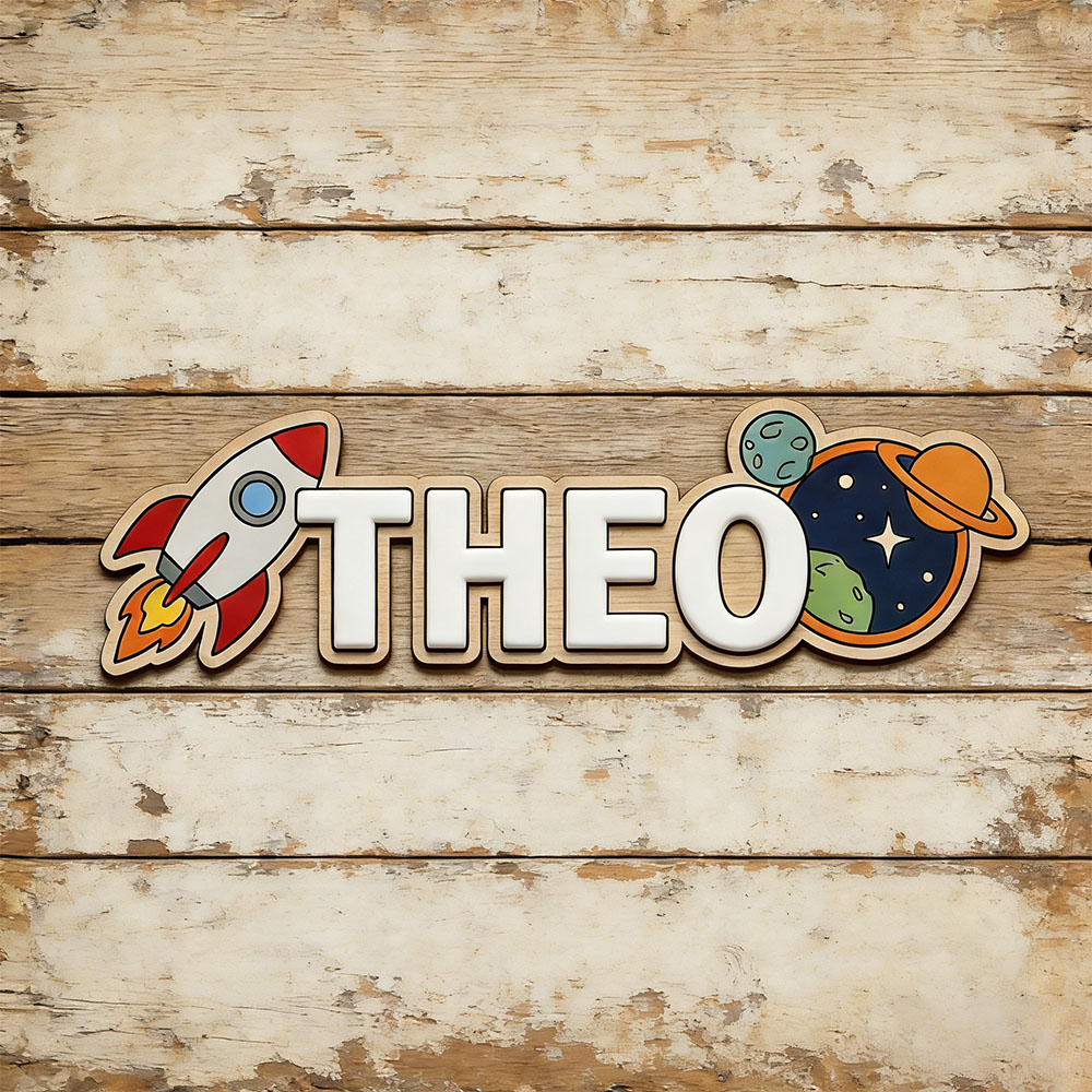 Personalized Space Rocket Name - огляд і ціна Baby Nursery Decor Boy