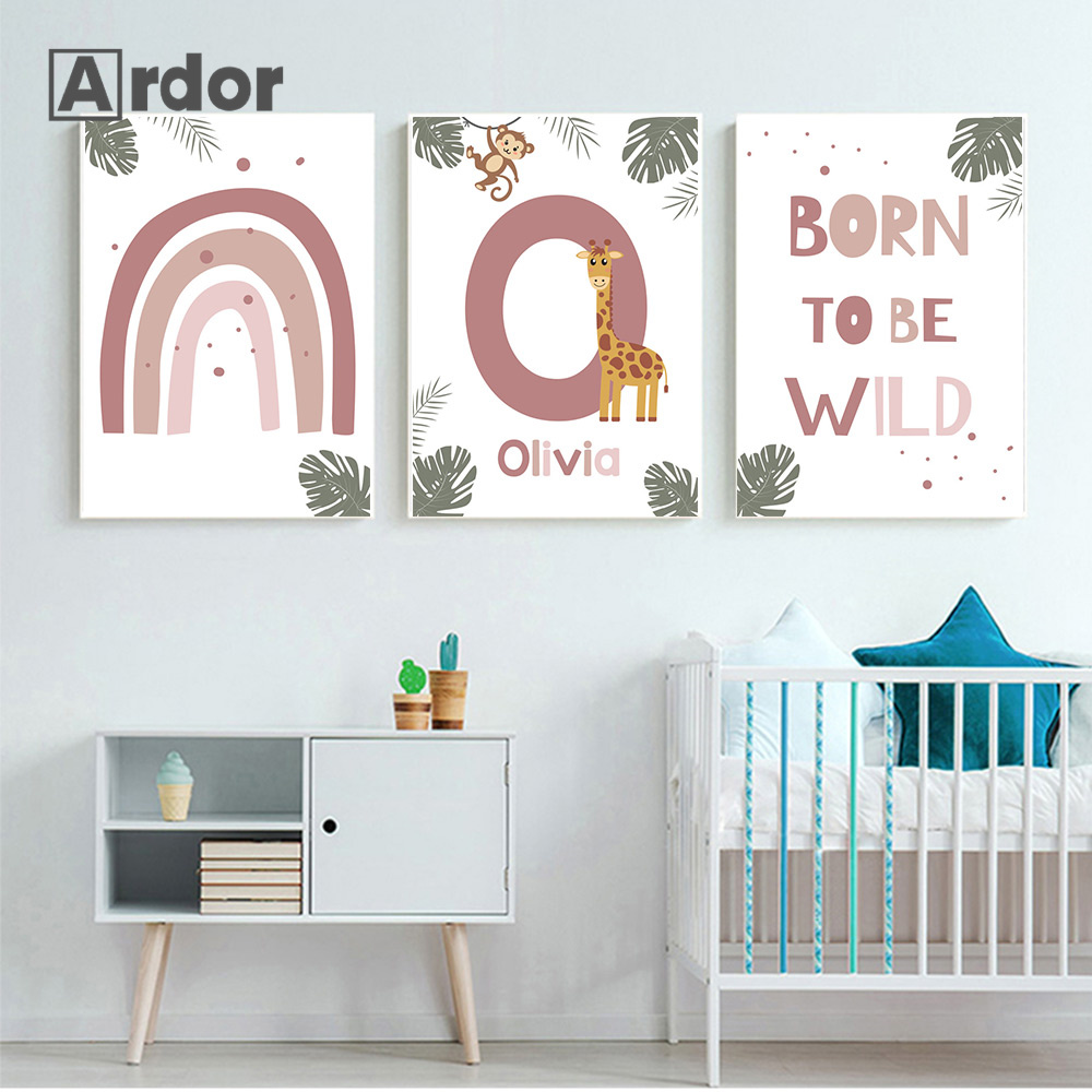 Nordic Jungle Animal Posters C - огляд і ціна Baby Nursery Jungle
