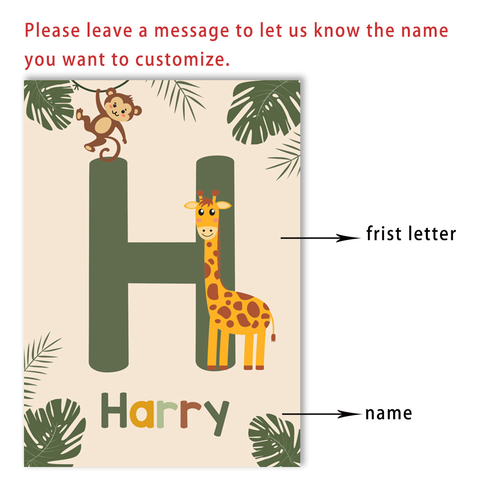 Nordic Jungle Animal Posters C - огляд і ціна Baby Nursery Jungle