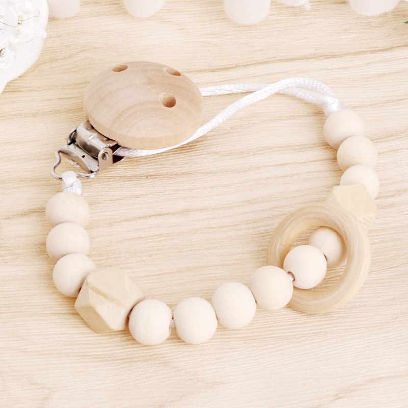 Baby Pacifier Clip Chain Woode - огляд і ціна Baby Nursery Hospital
