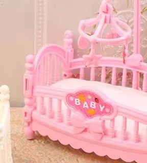 1:12 Dollhouse Miniature Mini  - огляд і ціна Baby Nursery Set Furniture