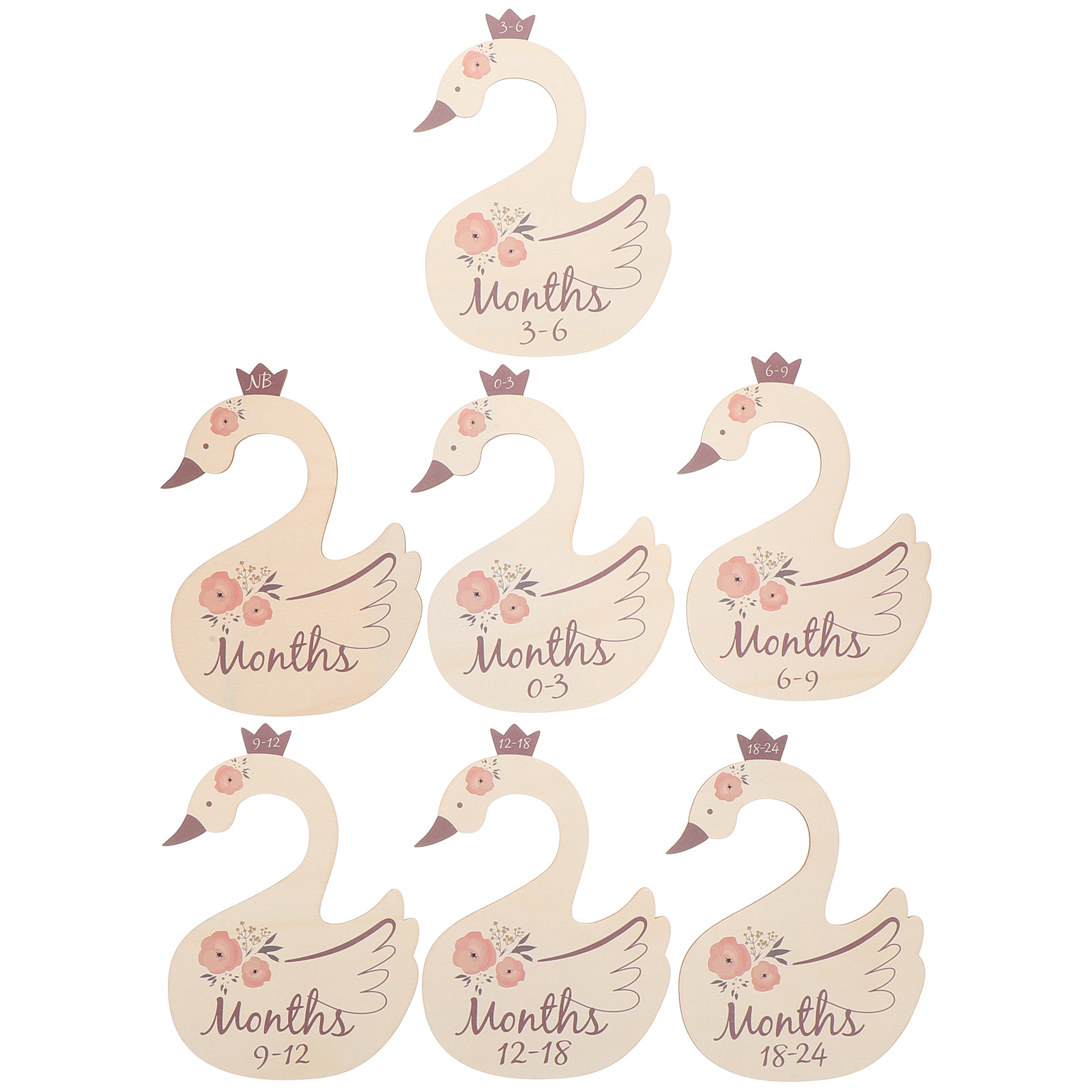 7Pcs Baby Closet Dividers Swan - огляд і ціна Closet Organizer Baby