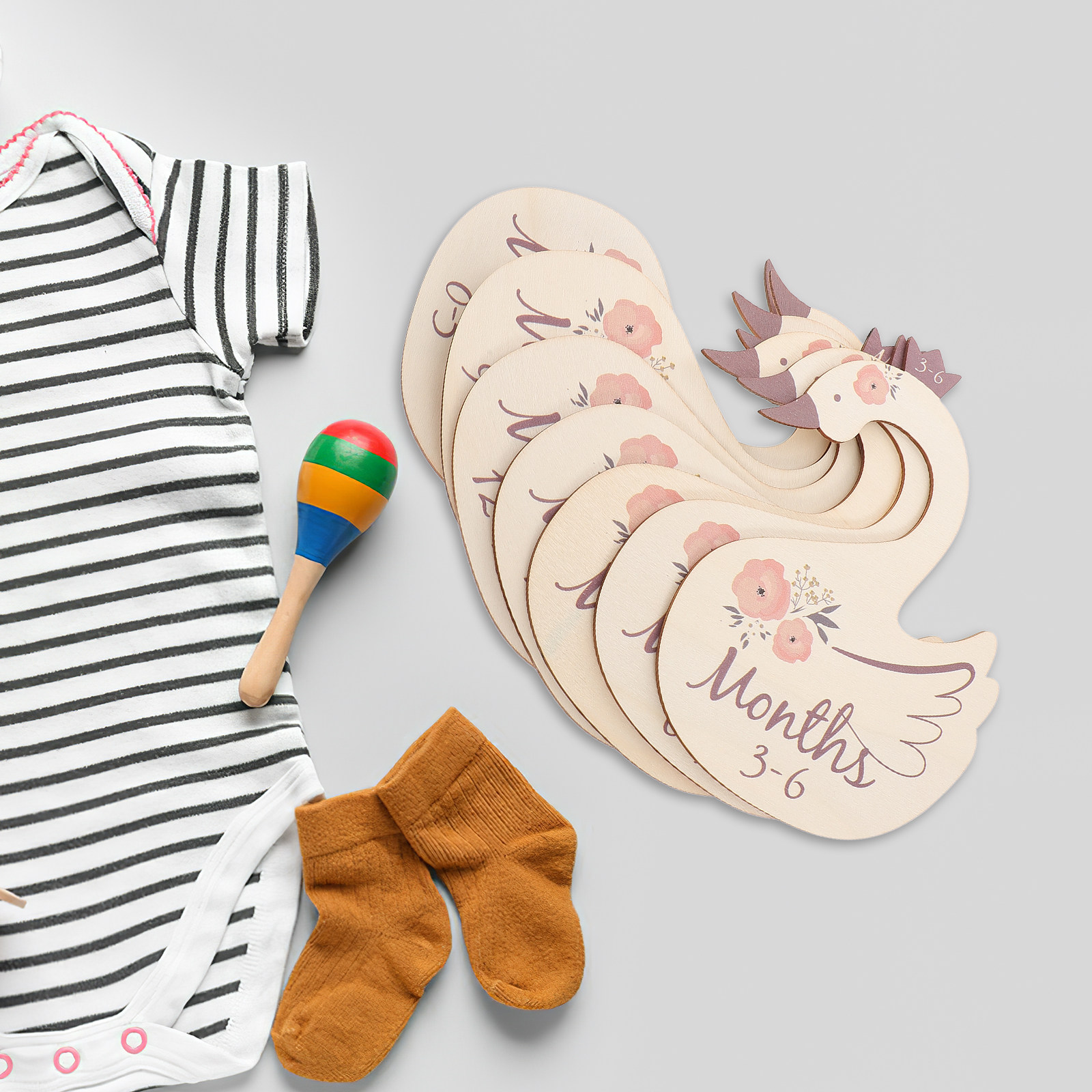 7Pcs Baby Closet Dividers Swan - огляд і ціна Closet Organizer Baby