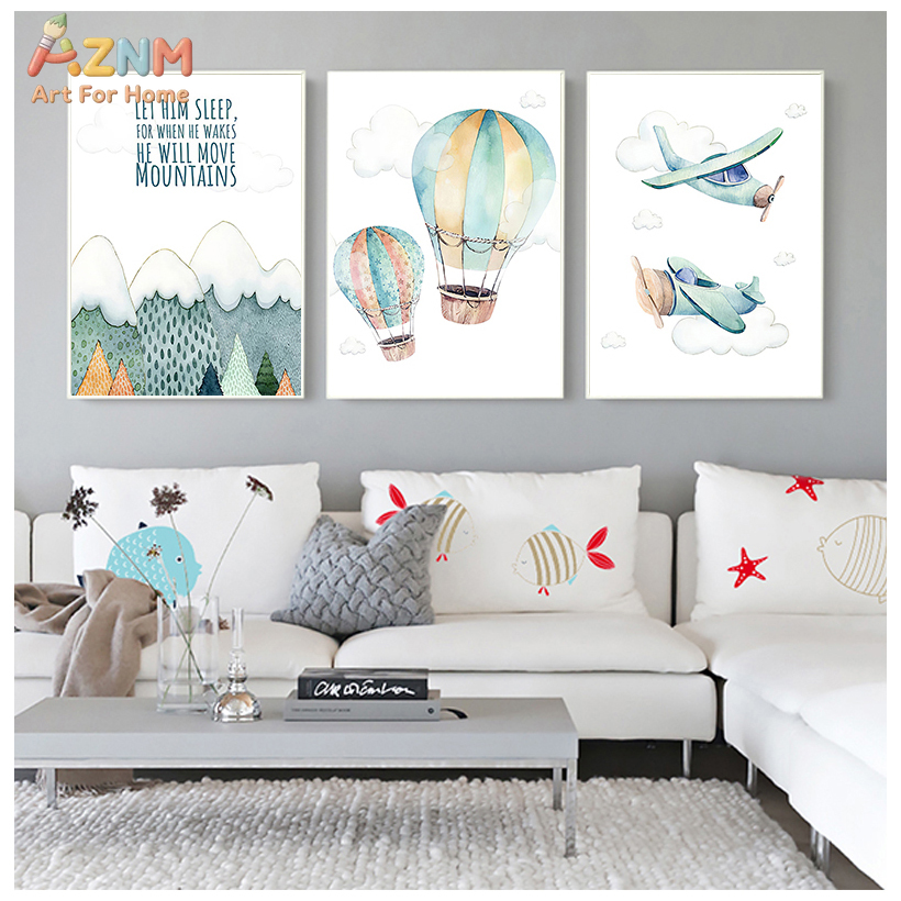 AZNM Watercolor Airplane Hot A - огляд і ціна Baby Boy Nursery Quotes