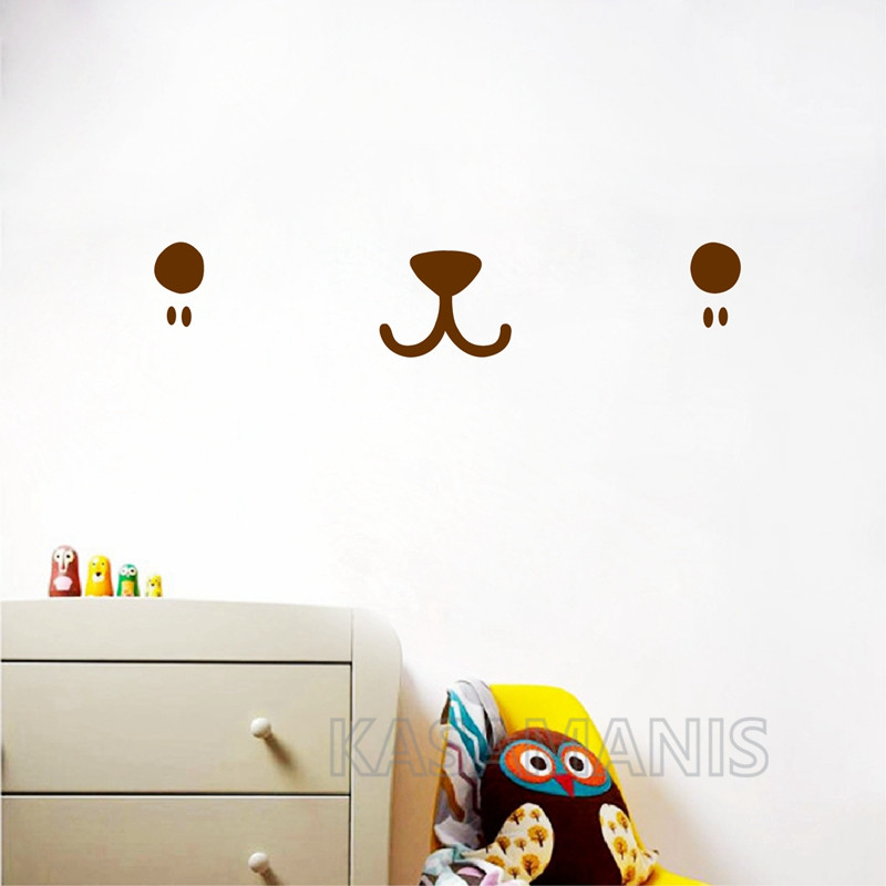 Cute Kawaii Face Wall Art Deca - огляд і ціна Baby Nursery Set Furniture