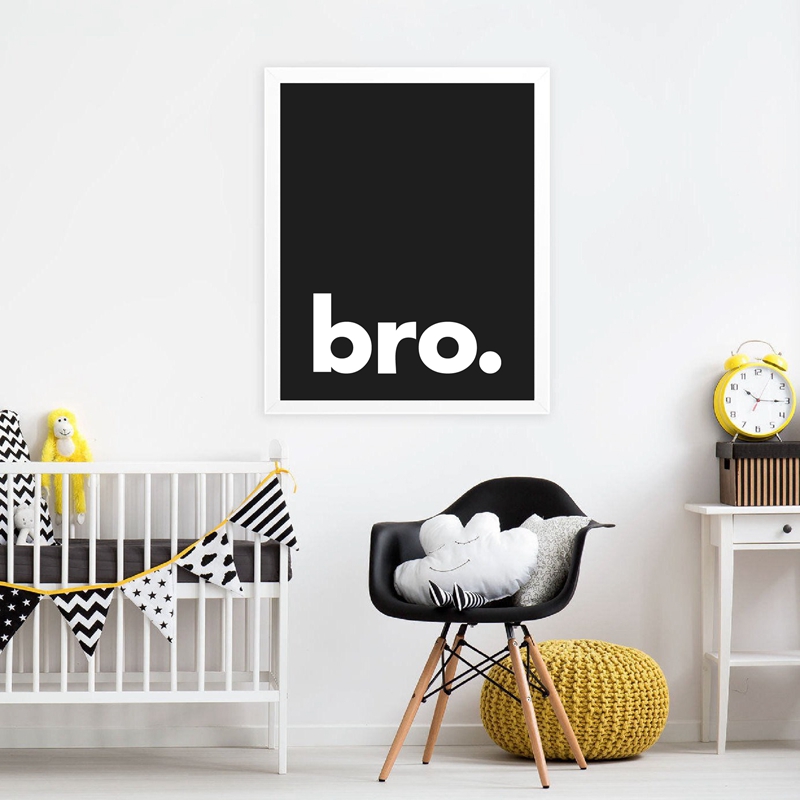 Bro. Print Minimalist Typograp - огляд і ціна Baby Boy Nursery Quotes