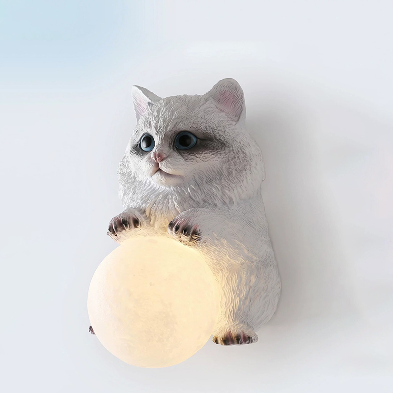 Muppet Cat Moon Wall Lamps Chi - огляд і ціна Baby Nursery Knobs