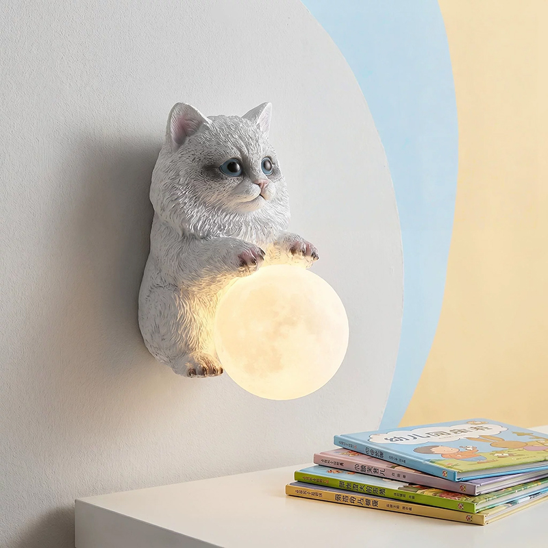 Muppet Cat Moon Wall Lamps Chi - огляд і ціна Baby Nursery Knobs