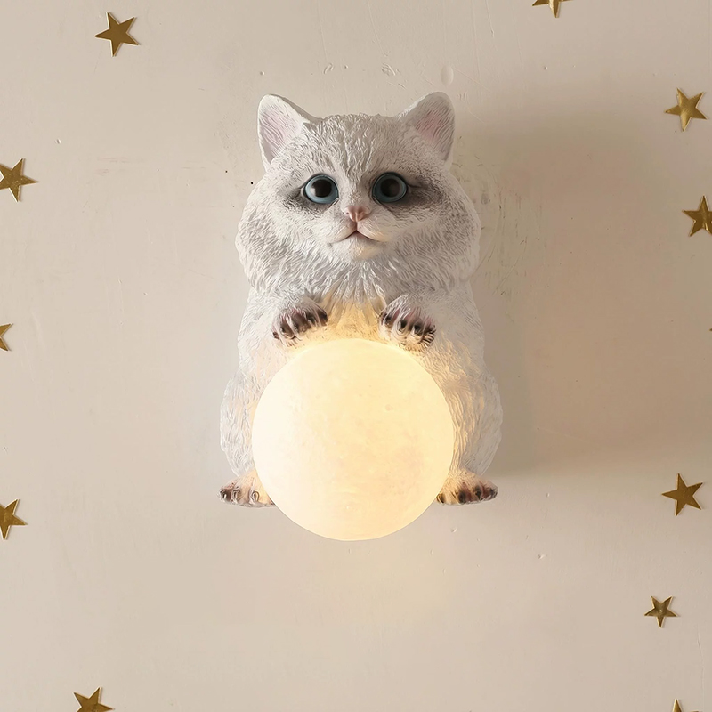 Muppet Cat Moon Wall Lamps Chi - огляд і ціна Baby Nursery Knobs