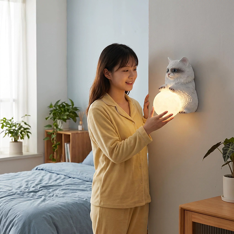 Muppet Cat Moon Wall Lamps Chi - огляд і ціна Baby Nursery Knobs