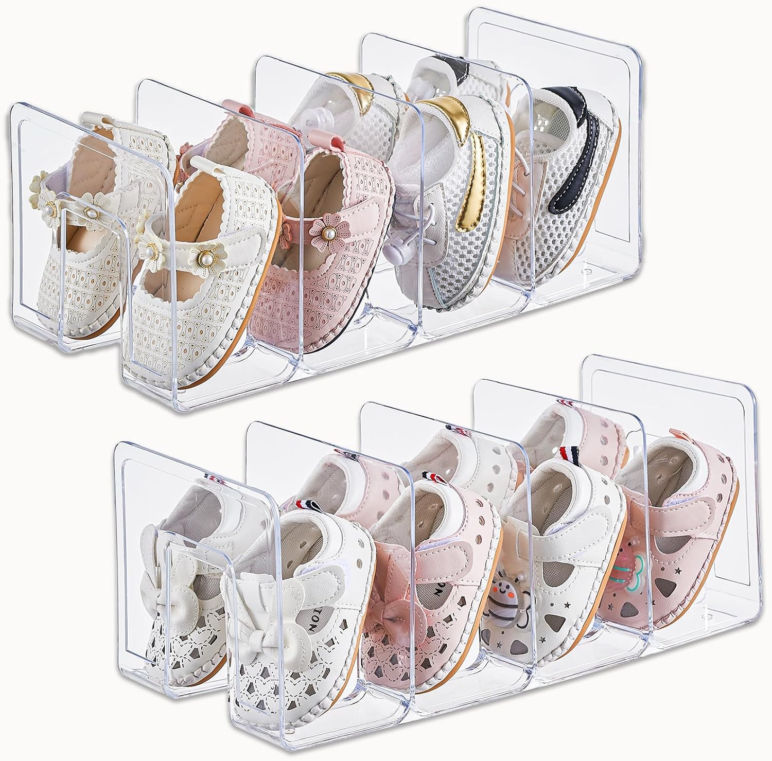 2 Pack Small Shoe Rack 4 Secti - огляд і ціна Baby Bookshelf Small