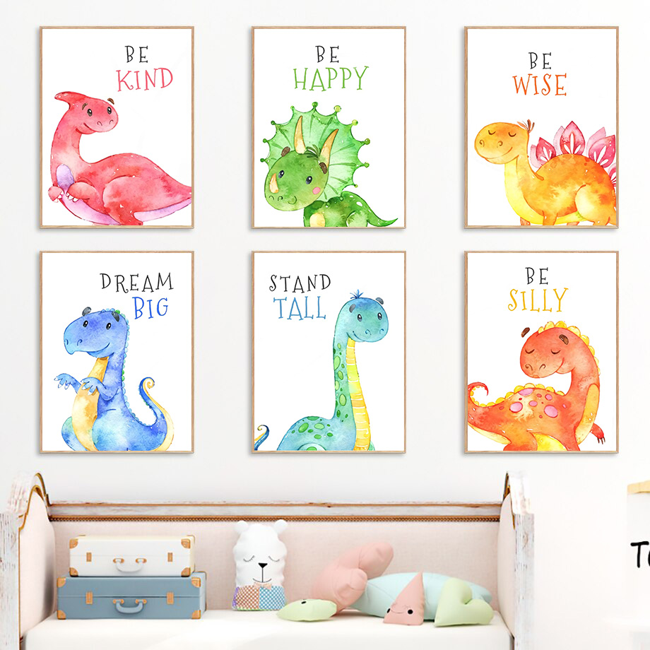 Cartoon Dinosaur Quotes Wall A - огляд і ціна Baby Boy Nursery Quotes