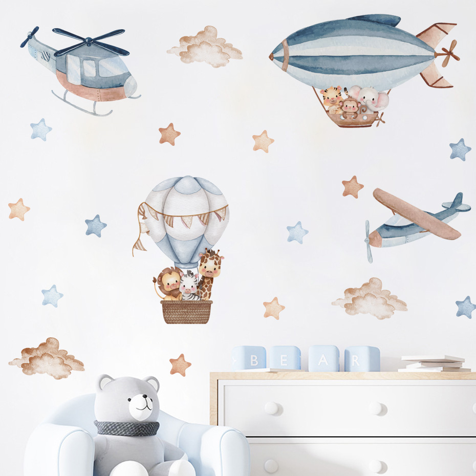 Watercolor Animals Hot Air Bal - огляд і ціна Baby Nursery Set Furniture