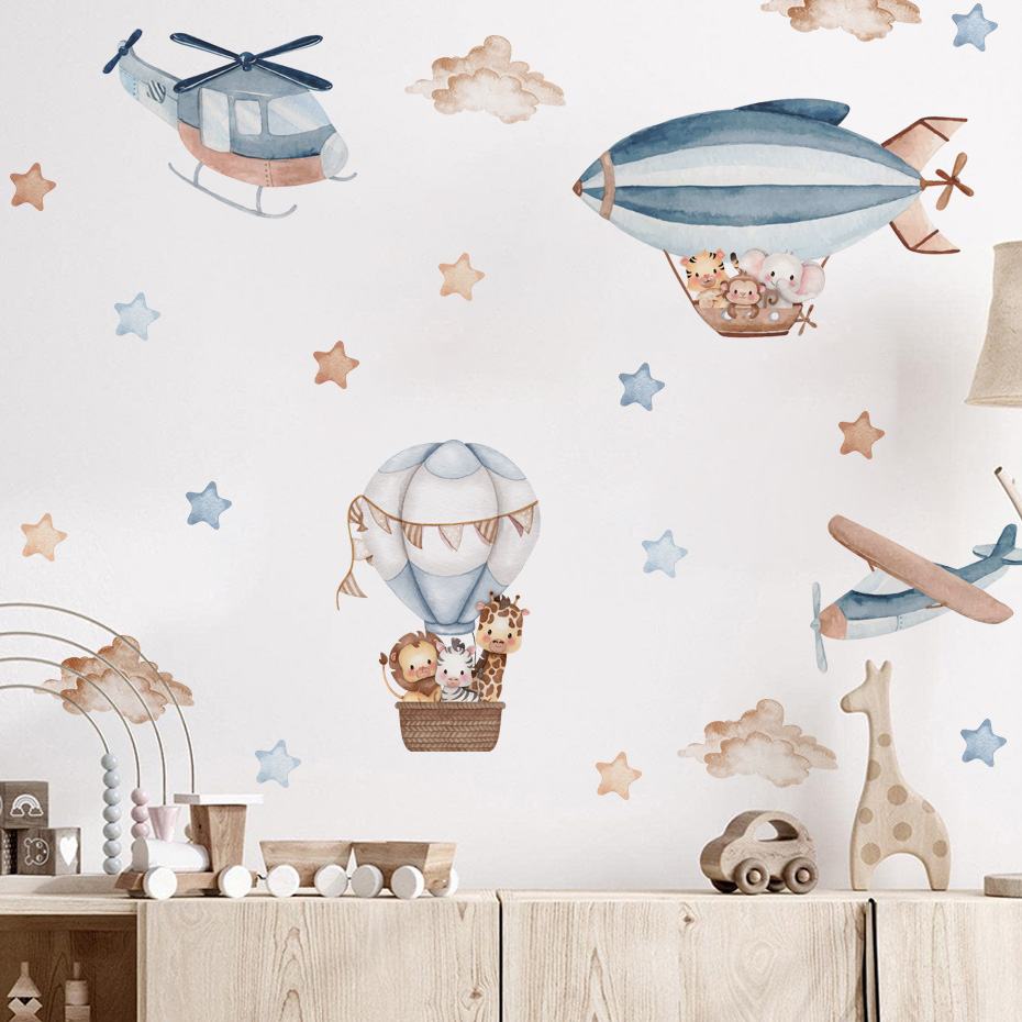 Watercolor Animals Hot Air Bal - огляд і ціна Baby Nursery Set Furniture