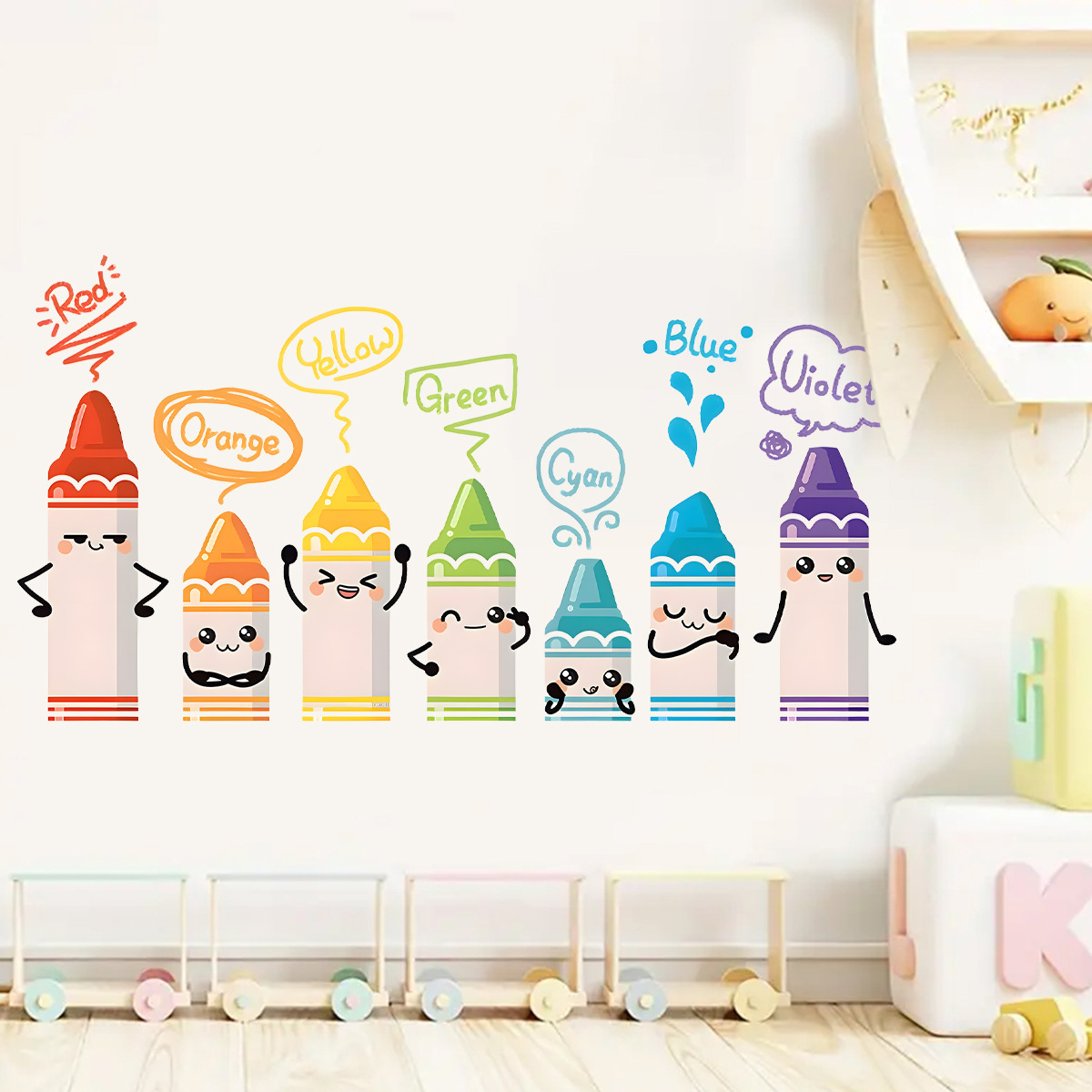 Cartoon Cute Colorful Crayon P - огляд і ціна Baby Nursery Set Furniture