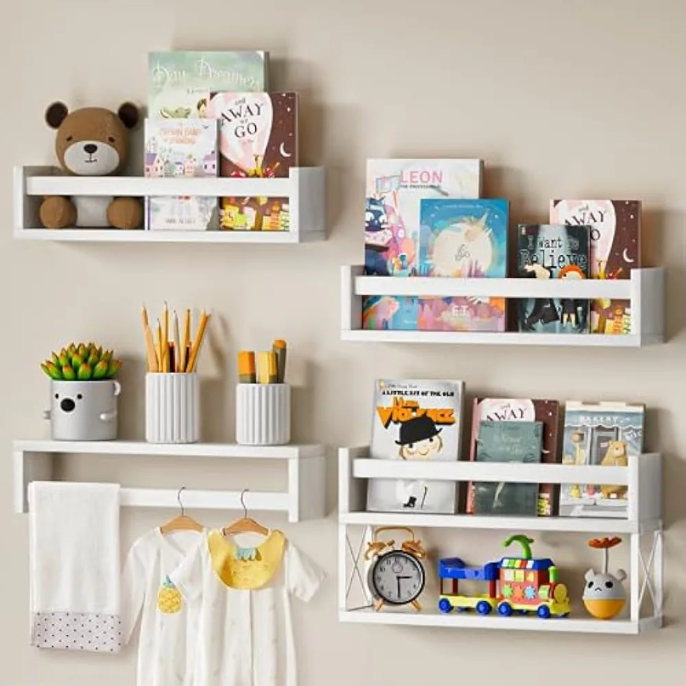 QimCoor Nursery Book Shelves S - огляд і ціна Baby Nursery Floating Shelves