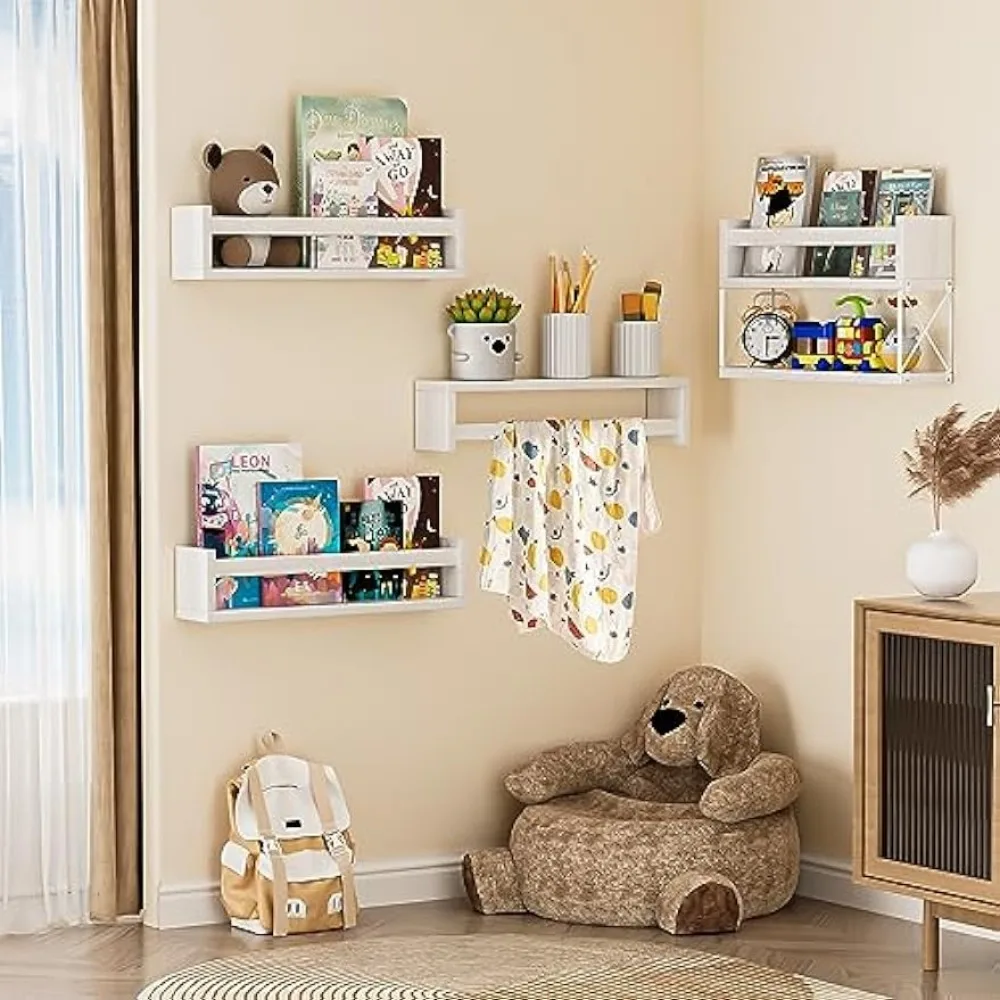 QimCoor Nursery Book Shelves S - огляд і ціна Baby Nursery Floating Shelves